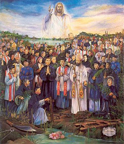 Image of St. Peter Domoulin Bori, Peter Khoa, and Vincent Diem