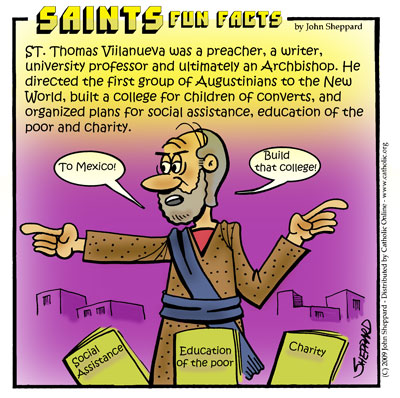 Saints Fun Facts for St. Thomas of Villanueva