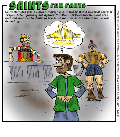 Saints Fun Facts for St. Romulus